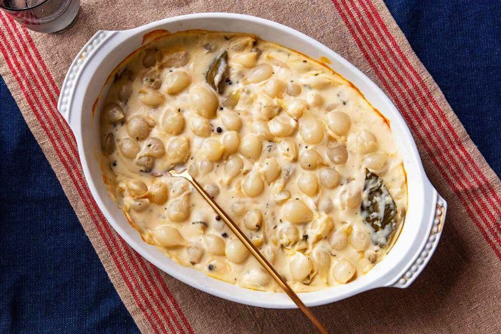 Creamy Pearl Onion and Mushroom Soup
