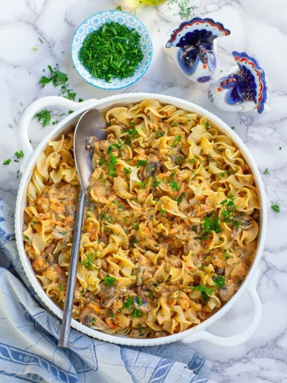 Creamy Pork Mince Stroganoff