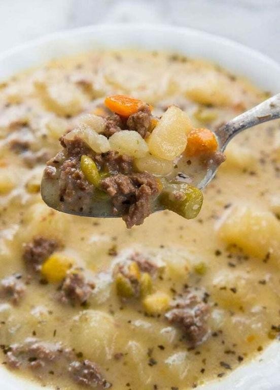 Creamy Potato, Beef, and Corn Chowder