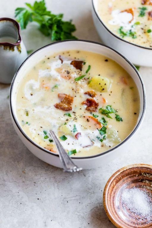 Creamy Potato and Beef Barley Chowder