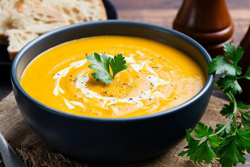 Creamy Pumpkin and Carrot Soup