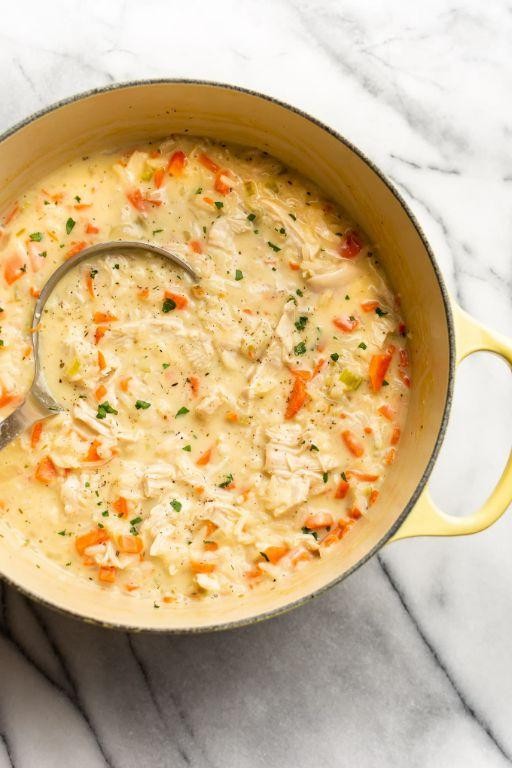 Creamy Quick Chicken and Rice Soup