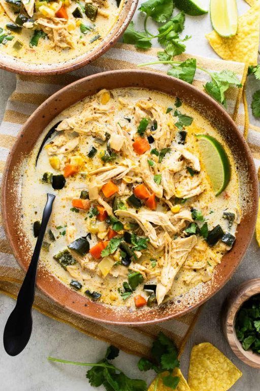 Creamy Roasted Poblano Soup