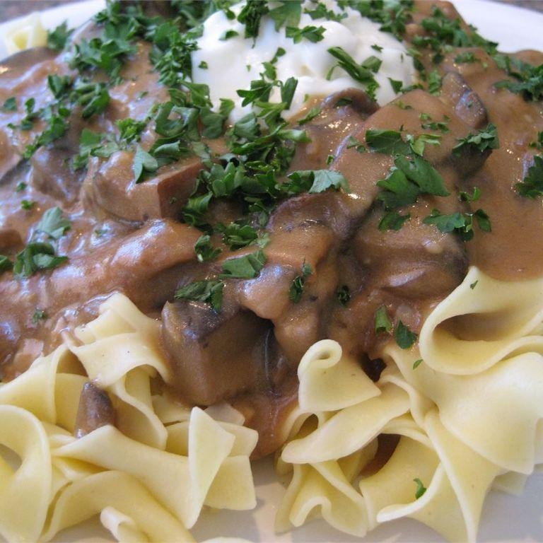 Creamy Sautéed Portobello Stroganoff