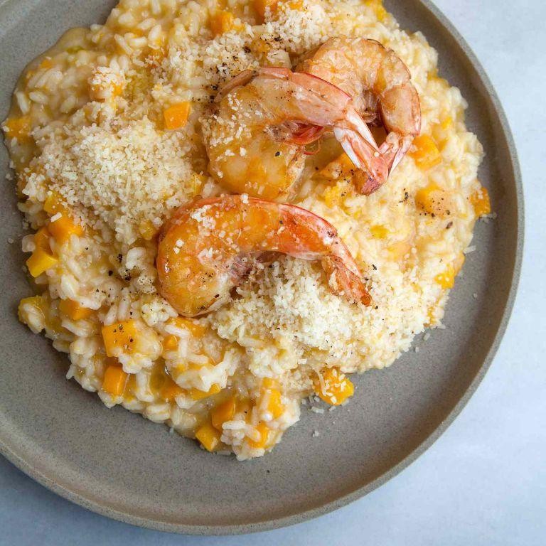 Creamy Shrimp and Butternut Squash Risotto