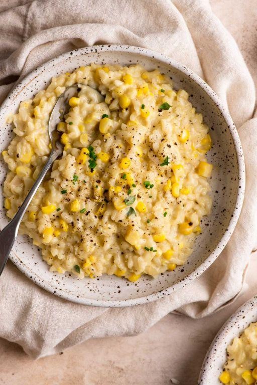 Creamy Street Corn Risotto