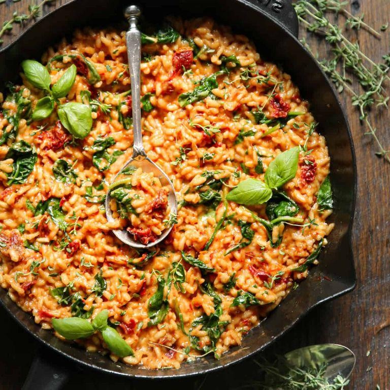Creamy Sundried Tomato Risotto