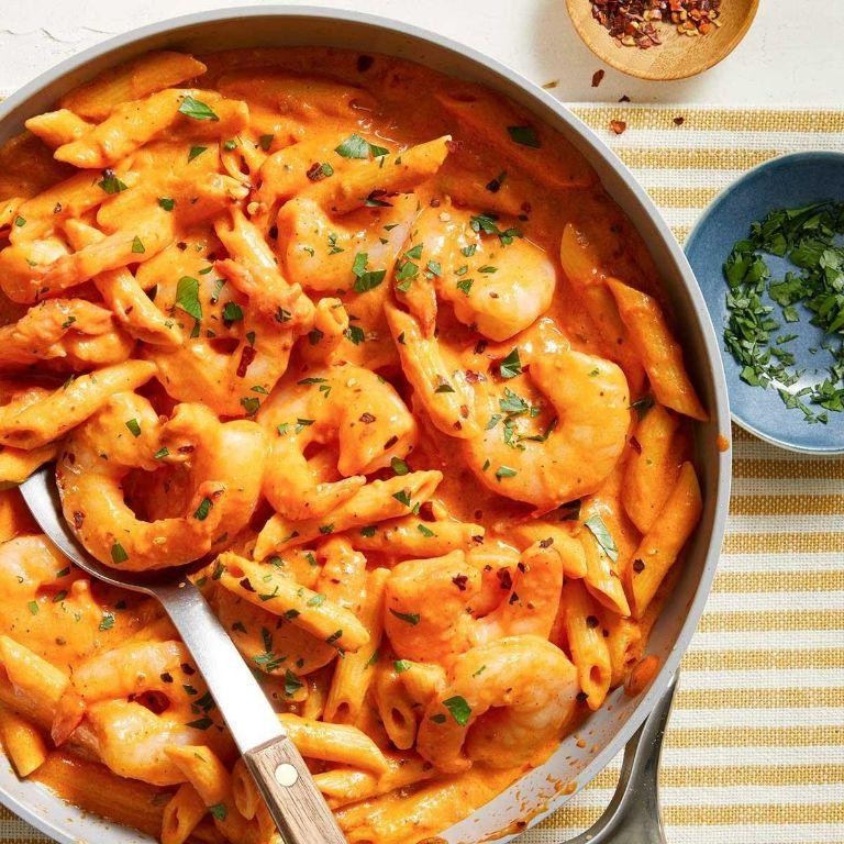 Creamy Tomato Shrimp Pasta