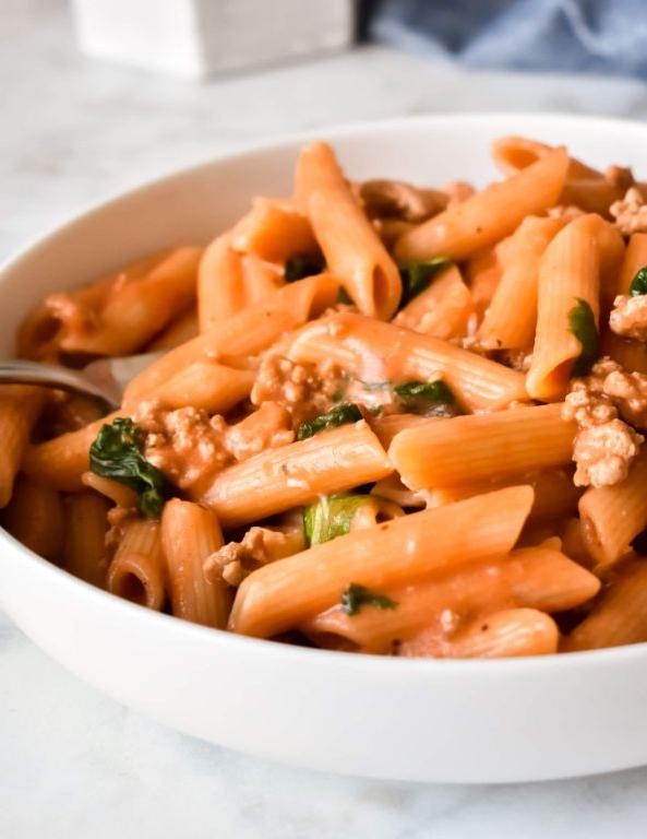 Creamy Turkey and Tomato Pasta