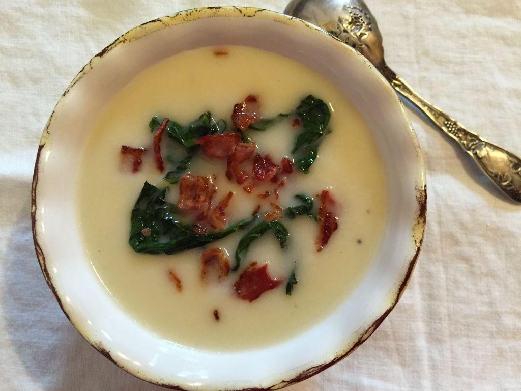 Creamy Turnip Soup with Bacon