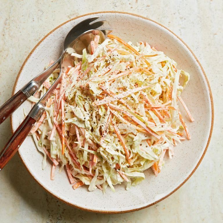 Creamy White Cabbage Coleslaw