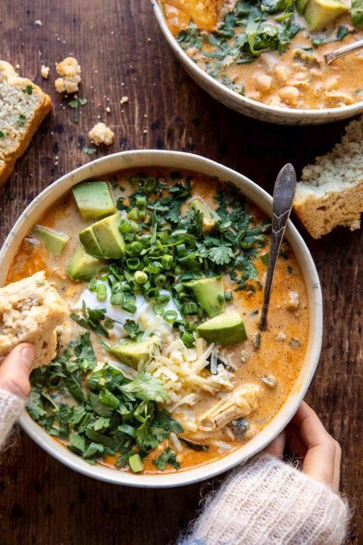 Creamy White Chicken Chili Bake