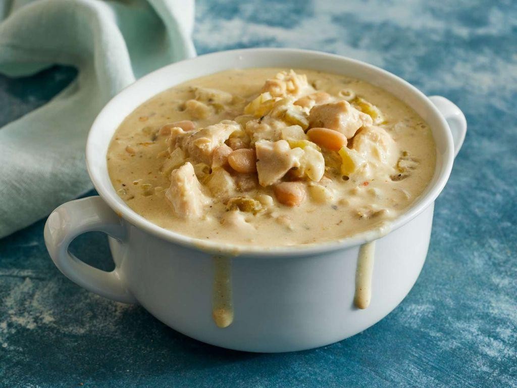 Creamy White Chicken Chili with Beans