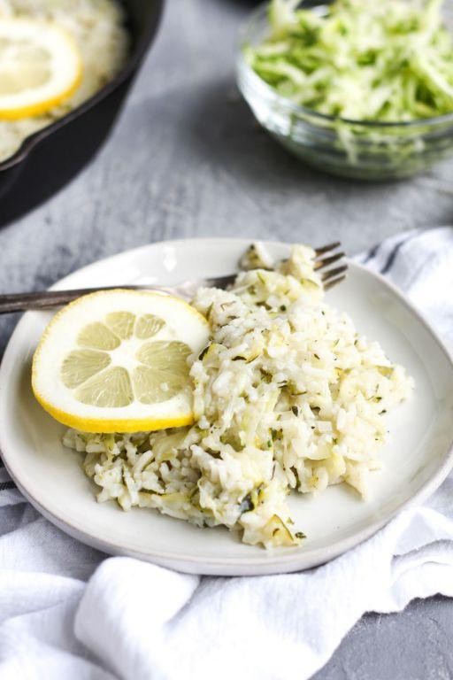 Creamy Zucchini Risotto with Lemon Zest