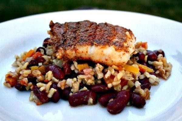Creole Whole Catfish with Red Beans