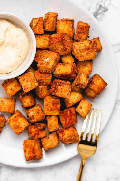 Crispy Air Fryer Tofu Stir-Fry