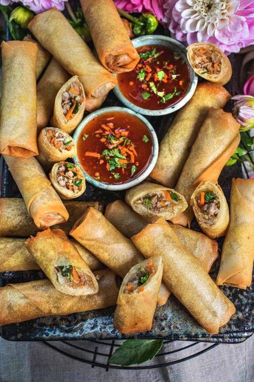 Crispy Asian Spiced Egg Rolls