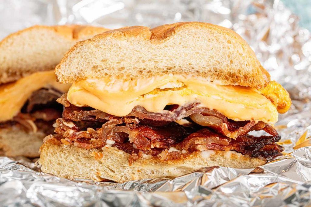 Crispy Bacon End and Cheese Sandwich