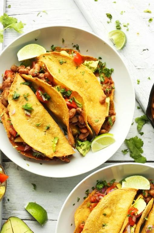 Crispy Baked Corn and Veggie Tacos