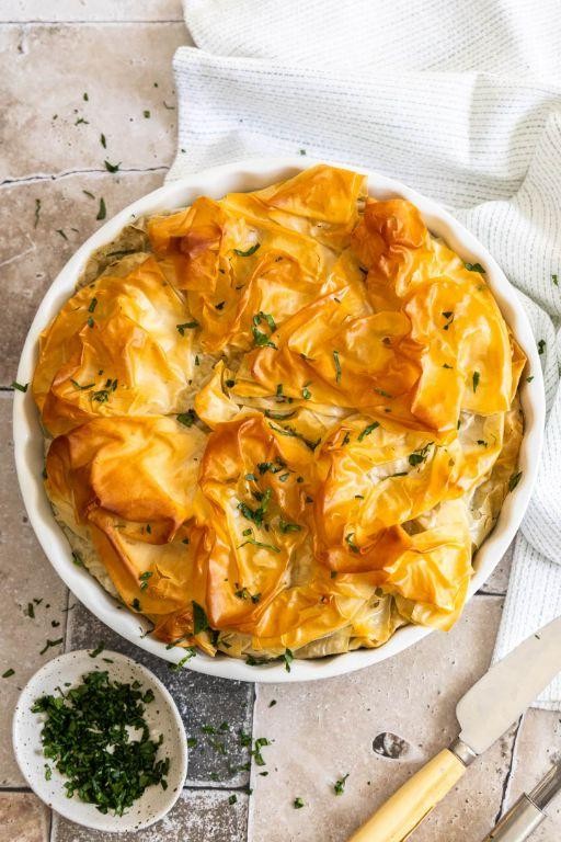 Crispy Chicken Filo Pie