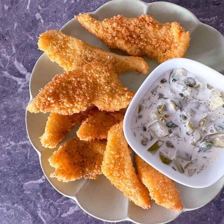 Crispy Dogfish Goujons with Tartar Sauce