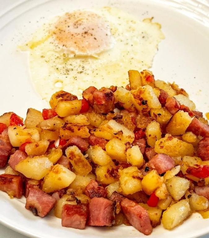 Crispy Ham and Potato Hash