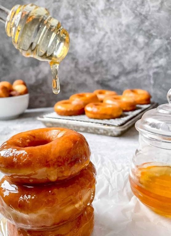 Crispy Honey Glazed Donuts
