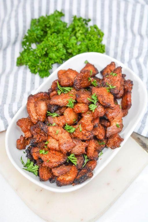 Crispy Keto Pork Belly Bites