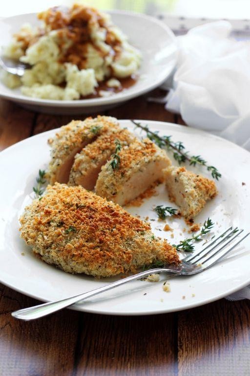 Crispy Parmesan and Herb Crusted Chicken