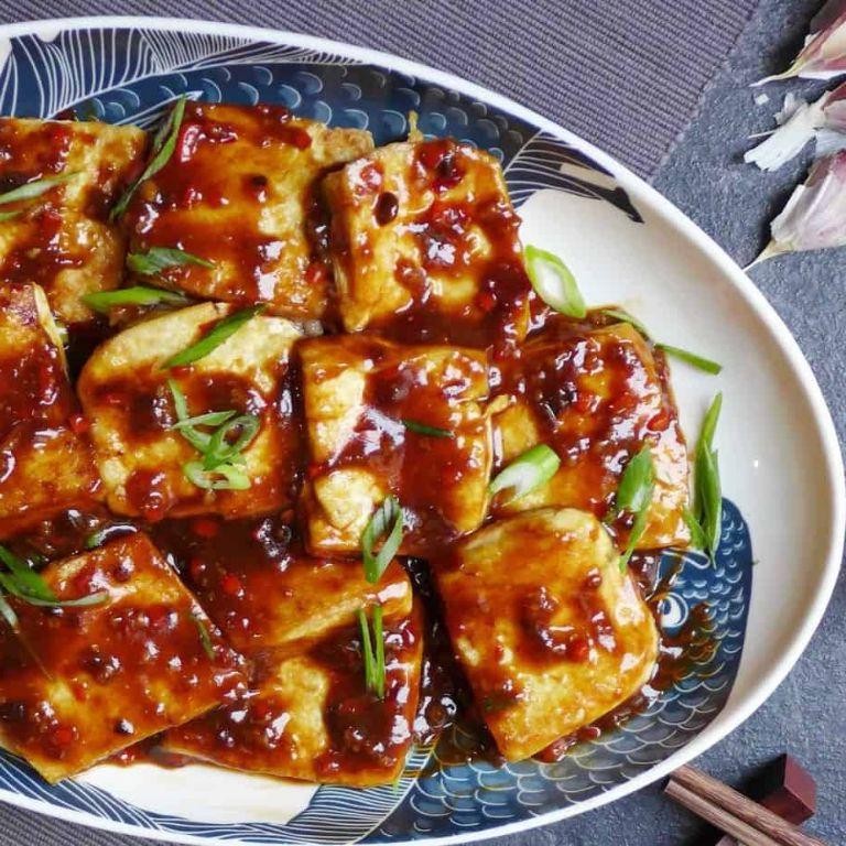 Crispy Silken Tofu with Garlic Sauce