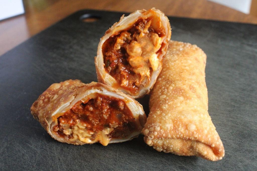 Crispy Sloppy Joe Egg Rolls