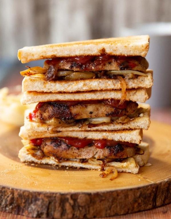 Crispy Summer Sausage and Cheese Panini