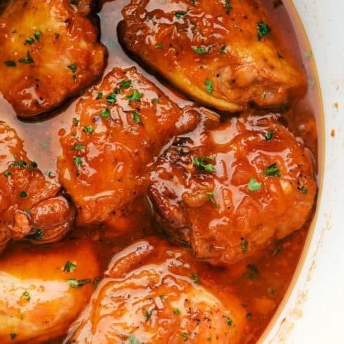 Crock Pot Chicken Tenders with Apricot Glaze