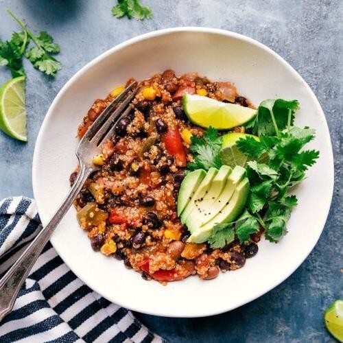 Crock Pot Pinto Bean and Quinoa Salad