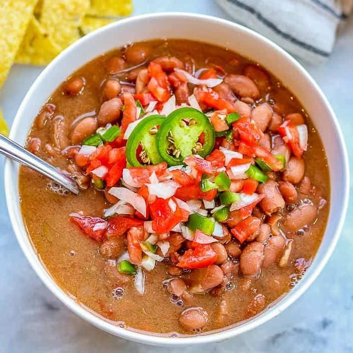 Crock Pot Pinto Bean and Vegetable Soup