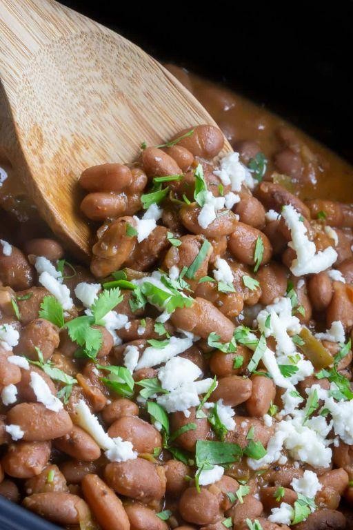 Crock Pot Pinto Bean with Mole Sauce