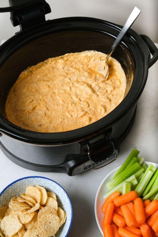 Crockpot Buffalo Chicken Dip