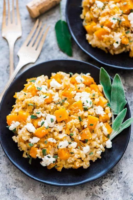 Crockpot Butternut Squash Risotto