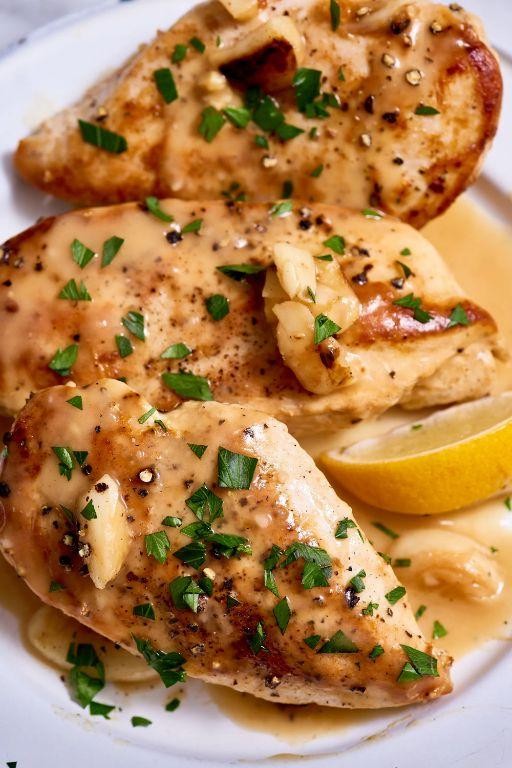 Crockpot Lemon Pepper Bone-In Chicken Breasts