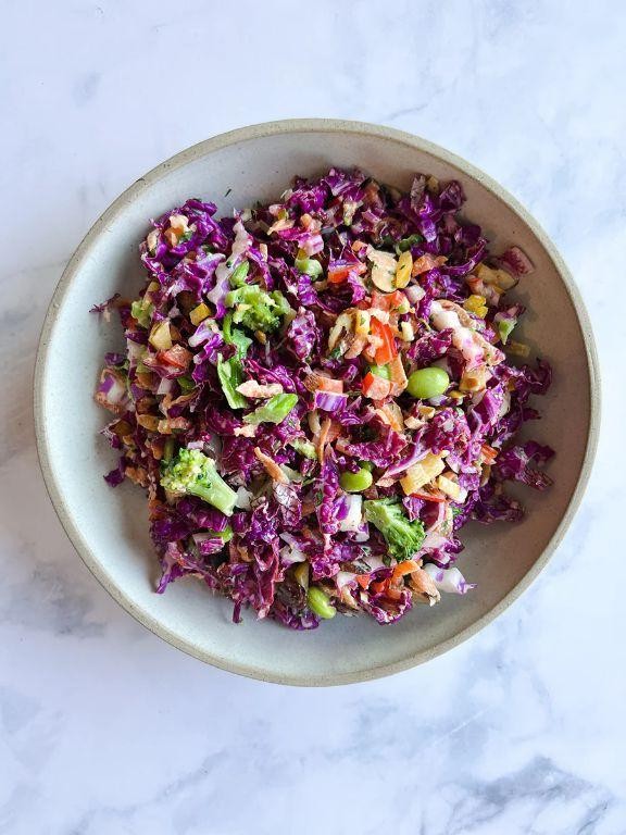 Crunchy Rainbow Coleslaw
