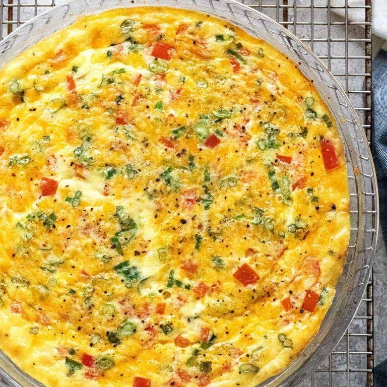 Crustless Ham and Cheese Quiche