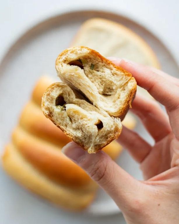 Crusty Bread with Chive Butter