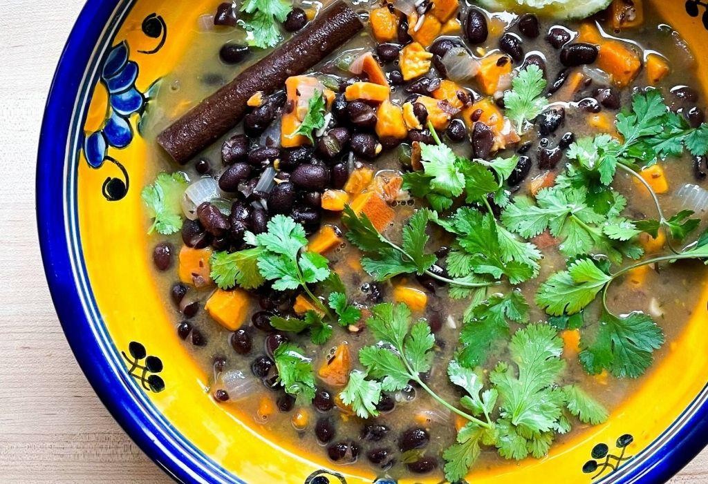 Cuban Black Bean Soup with Lime
