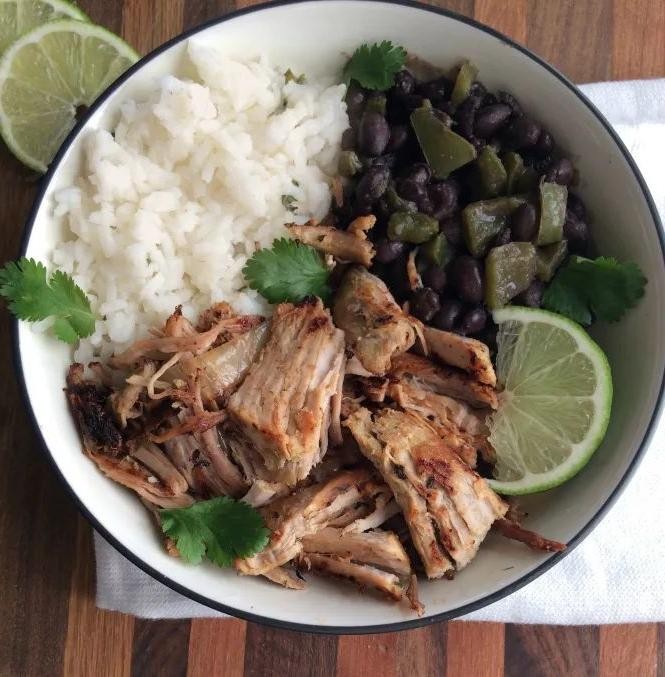 Cuban Mojo Pork with Black Beans