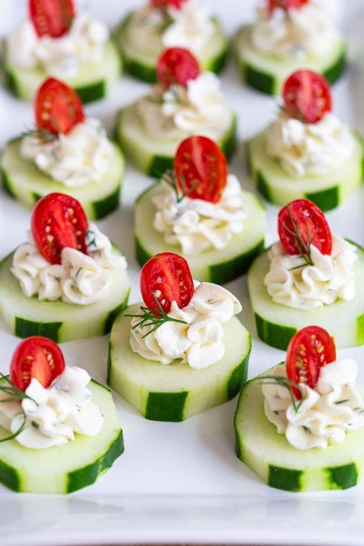 Cucumber Bites with Cream Cheese