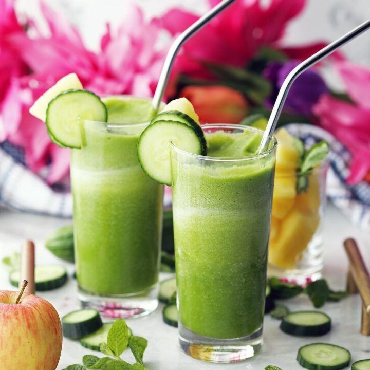 Cucumber Mint Protein Smoothie