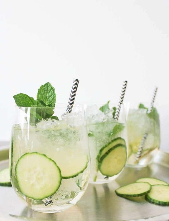 Cucumber Mint Sparkler