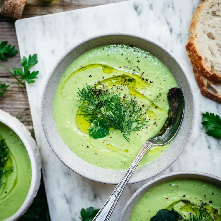 Cucumber and Avocado Gazpacho
