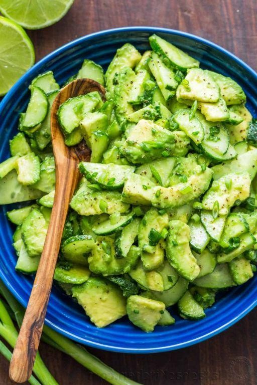 Cucumber and Avocado Salad