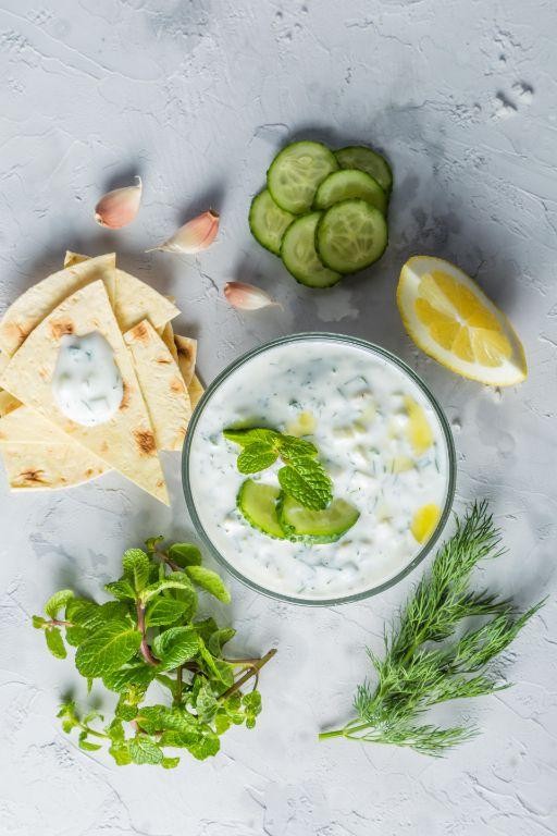Cucumber and Greek Yogurt Dive